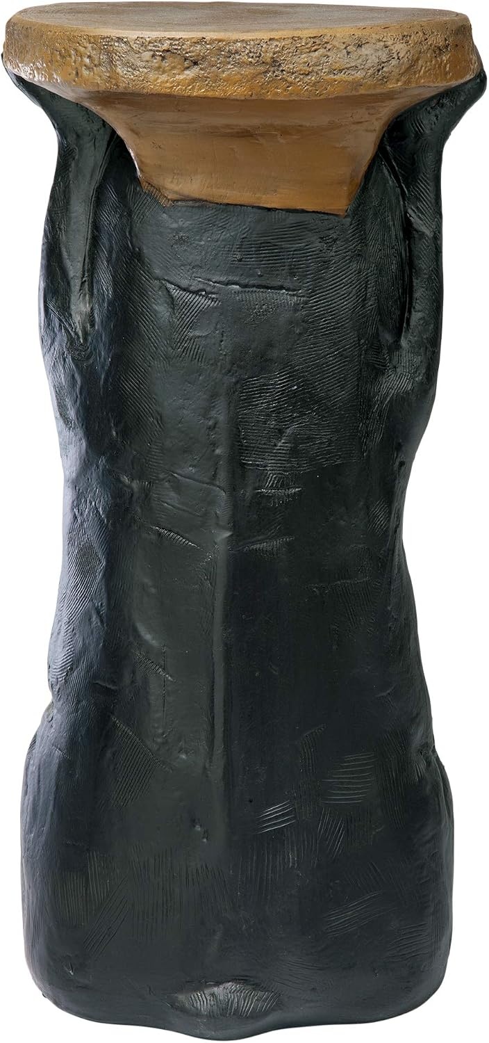 image:imageDesign Toscano Black Forest Bear Pedestal Table Rustic Cabin Decor 24 Inch Tall Cast Stone Resin Full Color FinishForest Bear