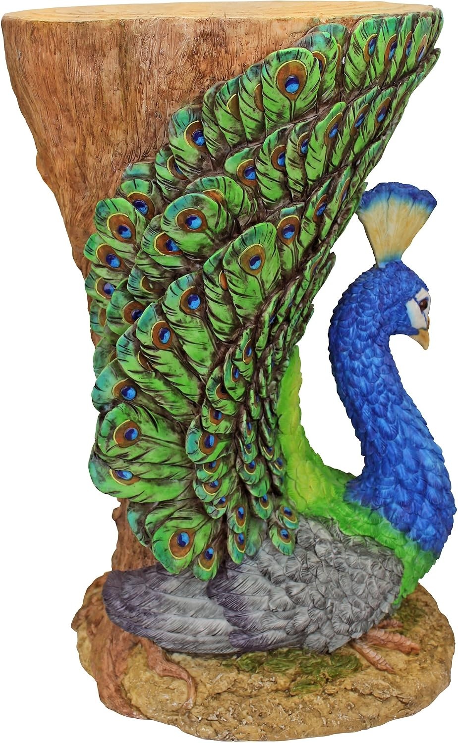 image:imageDesign Toscano British Decor Rex the Bachelor Bulldog Butler Side Table 27 Inch Full ColorProvocative Peacock
