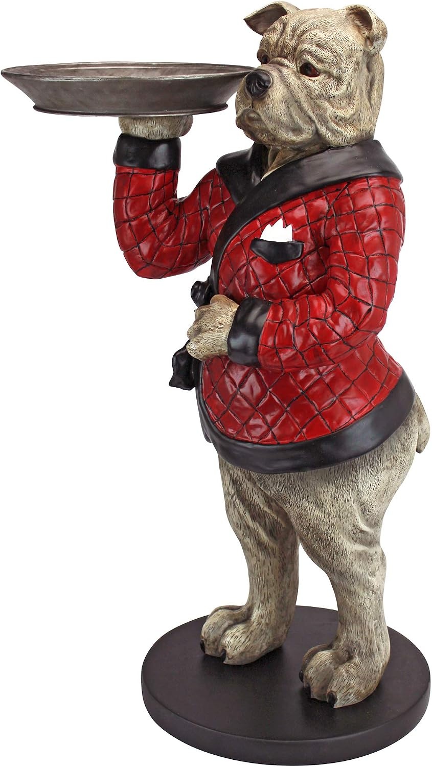 image:imageDesign Toscano British Decor Rex the Bachelor Bulldog Butler Side Table 27 Inch Full ColorRex the Bulldog