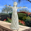 image:imageDesign Toscano Basking in Glory Little Girl with Birds Outdoor Garden Statue Large 29 inches tall Cast Stone Resin Two Tone Stone FinishHandcast Polyresin  Two Tone Stone Finish