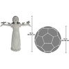 image:imageDesign Toscano Basking in Glory Little Girl with Birds Outdoor Garden Statue Large 29 inches tall Cast Stone Resin Two Tone Stone FinishHandcast Polyresin  Two Tone Stone Finish