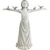 image:imageDesign Toscano Basking in Glory Little Girl with Birds Outdoor Garden Statue Large 29 inches tall Cast Stone Resin Two Tone Stone FinishHandcast Polyresin  Two Tone Stone Finish