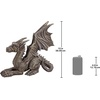 image:imageDesign Toscano Benevolent Dragon Asian Garden Statue 27 Inch Resin Gray Stone FinishDesmond the Dragon