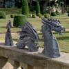 image:imageDesign Toscano Benevolent Dragon Asian Garden Statue 27 Inch Resin Gray Stone FinishDragon of Falkenberg