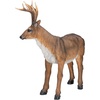 image:imageDesign Toscano Big Rack Deer Buck IndoorOutdoor Garden Decoy Animal Statue 28 Inch Long 24 Inch Tall Cast Stone Resin Brown Finish