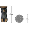 image:imageDesign Toscano Black Forest Bear Pedestal Table Rustic Cabin Decor 24 Inch Tall Cast Stone Resin Full Color FinishForest Bear