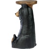 image:imageDesign Toscano Black Forest Bear Pedestal Table Rustic Cabin Decor 24 Inch Tall Cast Stone Resin Full Color FinishForest Bear