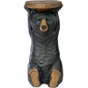 image:imageDesign Toscano Black Forest Bear Pedestal Table Rustic Cabin Decor 24 Inch Tall Cast Stone Resin Full Color FinishForest Bear