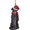 image:imageDesign Toscano Black Labrador Retriever Holiday Dog Christmas Tree OrnamentBlack Lab