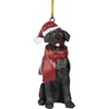 image:imageDesign Toscano Black Labrador Retriever Holiday Dog Christmas Tree OrnamentBlack Lab