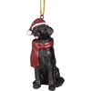 image:imageDesign Toscano Black Labrador Retriever Holiday Dog Christmas Tree OrnamentBlack Lab