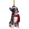 image:imageDesign Toscano Black Labrador Retriever Holiday Dog Christmas Tree OrnamentBoston Terrier
