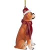 image:imageDesign Toscano Black Labrador Retriever Holiday Dog Christmas Tree OrnamentBoxer