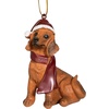 image:imageDesign Toscano Black Labrador Retriever Holiday Dog Christmas Tree OrnamentDachshund
