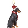 image:imageDesign Toscano Black Labrador Retriever Holiday Dog Christmas Tree OrnamentDoberman