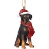 image:imageDesign Toscano Black Labrador Retriever Holiday Dog Christmas Tree OrnamentDoberman
