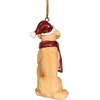 image:imageDesign Toscano Black Labrador Retriever Holiday Dog Christmas Tree OrnamentGolden Retriever