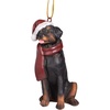 image:imageDesign Toscano Black Labrador Retriever Holiday Dog Christmas Tree OrnamentRottweiler