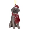 image:imageDesign Toscano Black Labrador Retriever Holiday Dog Christmas Tree OrnamentWeimaraner