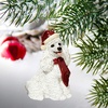 image:imageDesign Toscano Black Labrador Retriever Holiday Dog Christmas Tree OrnamentWhite Poodle
