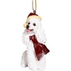 image:imageDesign Toscano Black Labrador Retriever Holiday Dog Christmas Tree OrnamentWhite Poodle