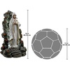 image:imageDesign Toscano Blessed Virgin Mary Religious Illuminated Garden Grotto Sculpture 19 Inch Resin Full Color Finish