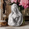 image:imageDesign Toscano Blessed Virgin Mary of Unconditional Love Religious Statue by artist Evelyn Myers Hartley 8 inch Medium WhiteLady of Grace Bust Statue
