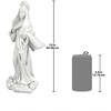 image:imageDesign Toscano Blessed Virgin Mary of Unconditional Love Religious Statue by artist Evelyn Myers Hartley 8 inch Medium WhiteVirgin Mary on Cloud Large