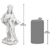 image:imageDesign Toscano Blessed Virgin Mary of Unconditional Love Religious Statue by artist Evelyn Myers Hartley 8 inch Medium WhiteVirgin Mary on Cloud Medium