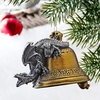 image:imageDesign Toscano Blitzer the T Rex Dinosaur Christmas Tree Ornament 5 InchBell Ringer