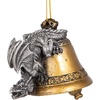 image:imageDesign Toscano Blitzer the T Rex Dinosaur Christmas Tree Ornament 5 InchBell Ringer