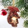 image:imageDesign Toscano Blitzer the T Rex Dinosaur Christmas Tree Ornament 5 InchBlack Coal