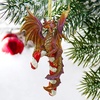 image:imageDesign Toscano Blitzer the T Rex Dinosaur Christmas Tree Ornament 5 InchCane and Abel
