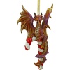 image:imageDesign Toscano Blitzer the T Rex Dinosaur Christmas Tree Ornament 5 InchCane and Abel