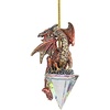 image:imageDesign Toscano Blitzer the T Rex Dinosaur Christmas Tree Ornament 5 InchDiamond Dragon