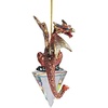image:imageDesign Toscano Blitzer the T Rex Dinosaur Christmas Tree Ornament 5 InchDiamond Dragon