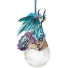 image:imageDesign Toscano Blitzer the T Rex Dinosaur Christmas Tree Ornament 5 InchFrost