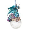 image:imageDesign Toscano Blitzer the T Rex Dinosaur Christmas Tree Ornament 5 InchFrost