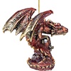 image:imageDesign Toscano Blitzer the T Rex Dinosaur Christmas Tree Ornament 5 InchLight Dragon