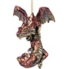 image:imageDesign Toscano Blitzer the T Rex Dinosaur Christmas Tree Ornament 5 InchLight Dragon