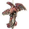 image:imageDesign Toscano Blitzer the T Rex Dinosaur Christmas Tree Ornament 5 InchLight Dragon