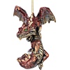 image:imageDesign Toscano Blitzer the T Rex Dinosaur Christmas Tree Ornament 5 InchLight Dragon