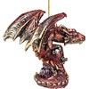 image:imageDesign Toscano Blitzer the T Rex Dinosaur Christmas Tree Ornament 5 InchLight Dragon