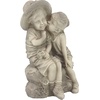 image:imageDesign Toscano Boy and Girl Garden Decor Statue 14 Inch Polyresin Antique StoneKissing Kids Boy and Girl