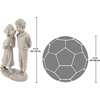 image:imageDesign Toscano Boy and Girl Garden Decor Statue 14 Inch Polyresin Antique StoneLoves First Kiss Children