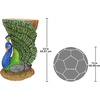 image:imageDesign Toscano British Decor Rex the Bachelor Bulldog Butler Side Table 27 Inch Full ColorProvocative Peacock
