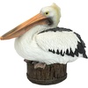 image:imageDesign Toscano Coastal Decor Oceans Perch Pelicans Garden Bird Statue 9 Inch Wide 24 Inch Tall Cast Stone Resin Full Color FinishDock of the Bay