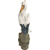 image:imageDesign Toscano Coastal Decor Oceans Perch Pelicans Garden Bird Statue 9 Inch Wide 24 Inch Tall Cast Stone Resin Full Color FinishOceans Perch
