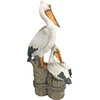 image:imageDesign Toscano Coastal Decor Oceans Perch Pelicans Garden Bird Statue 9 Inch Wide 24 Inch Tall Cast Stone Resin Full Color FinishOceans Perch