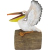 image:imageDesign Toscano Coastal Decor Oceans Perch Pelicans Garden Bird Statue 9 Inch Wide 24 Inch Tall Cast Stone Resin Full Color FinishSplash